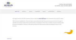 Desktop Screenshot of cee-equity.com